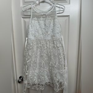 Crystal Doll White Ivory Sequin Dress